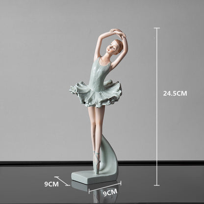 Creative Ballet Girl Ornament ins Wind Dancer Model Room Princess Room Soft Decoration Home Furnishings